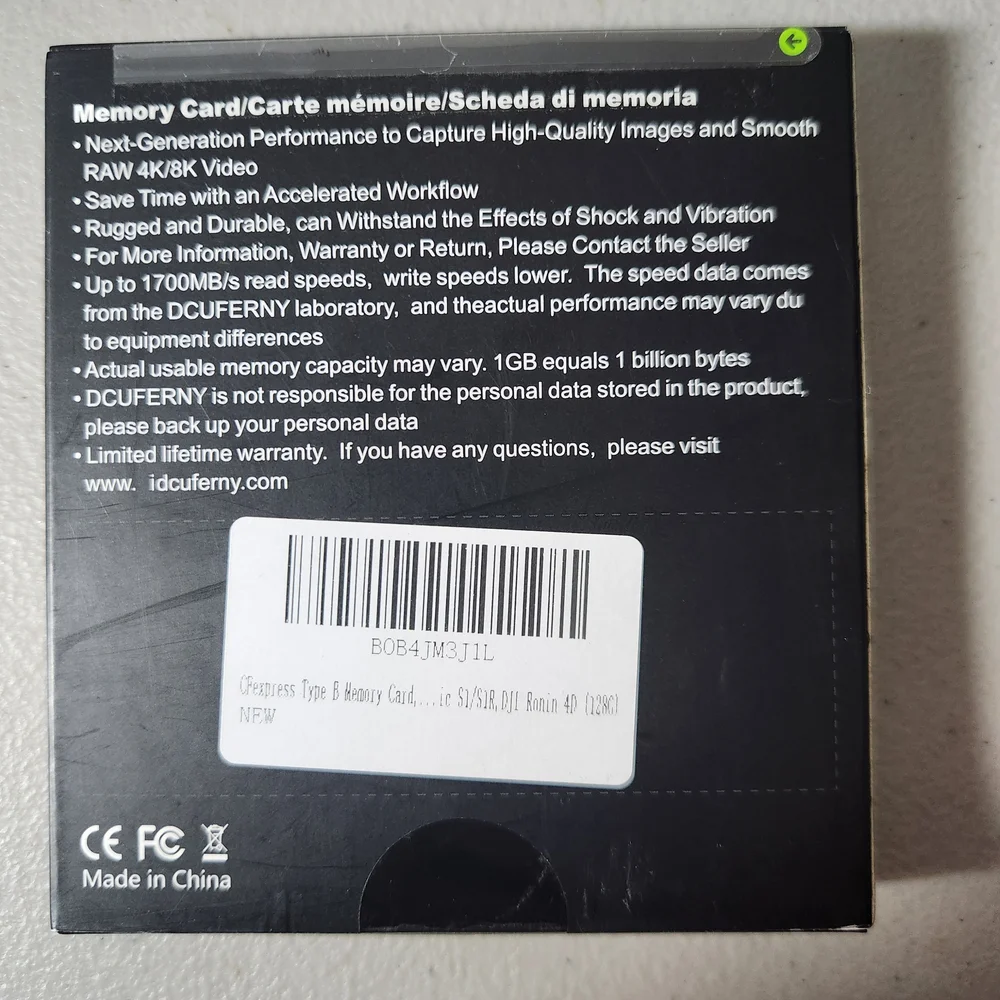128GB Memory Card DCUFERNY C EXPRESS